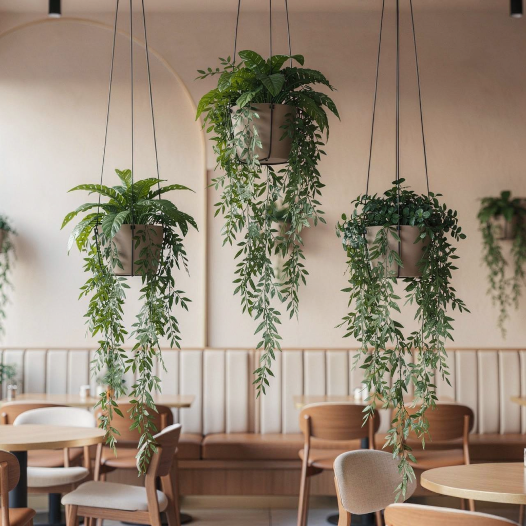 artificial hanging plants