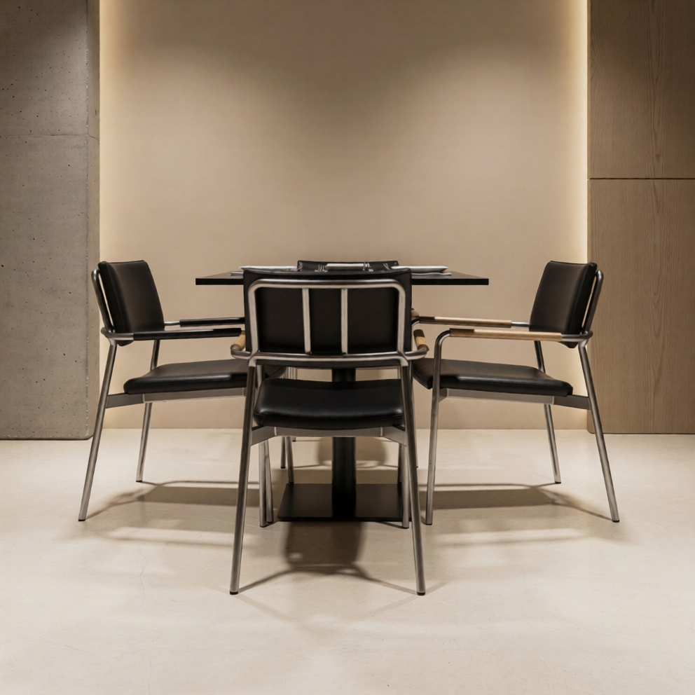 metal chairs