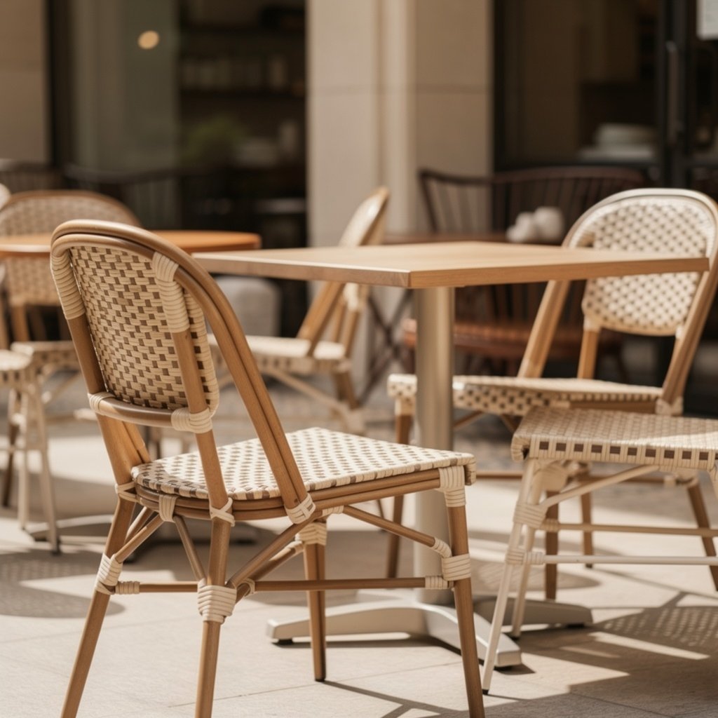 outdoor cafe chairs