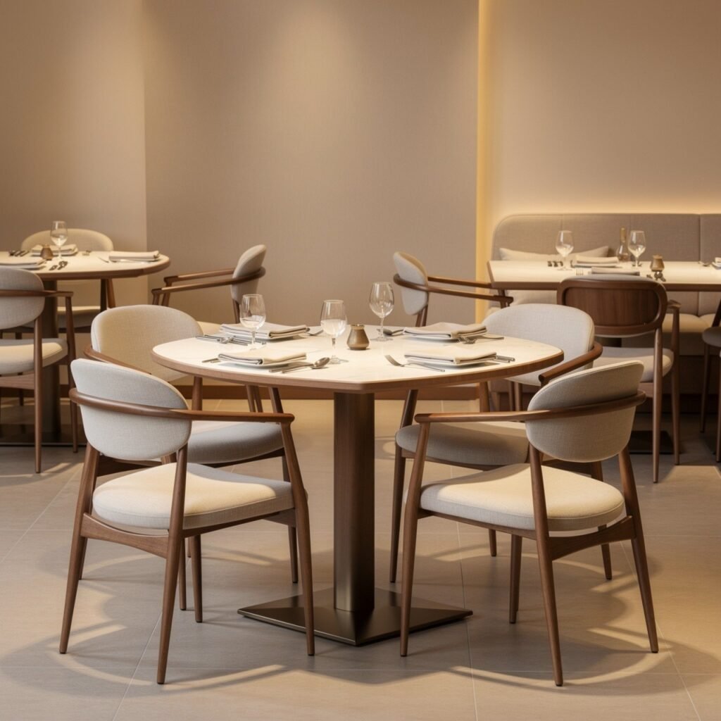 tables and chairs
